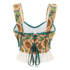 Sunflowers Corset Top