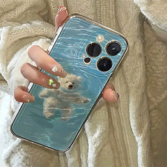 Swimming Bear iPhone Case