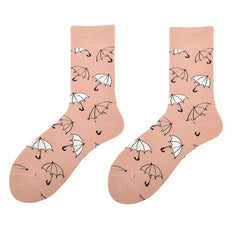 Umbrella Print Socks