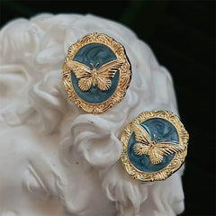 Vintage Style Butterfly Earrings