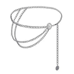 Vintage Style Coin Layered Chain Belt