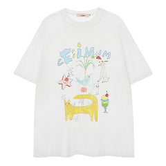 Whimsical Doodle Graphic Tee