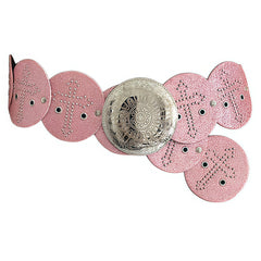 Y2K Pink Cross Oversized Belt