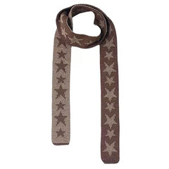 Y2K Star Skinny Scarf